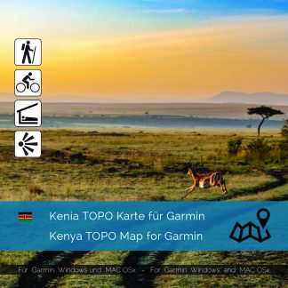 Kenia TOPO GPS Karte für Garmin jetzt im Shop kaufen
