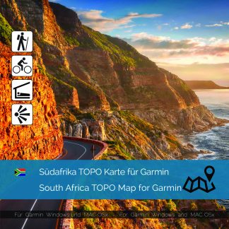 Südafrika TOPO GPS Karte für Garmin jetzt im Shop kaufen