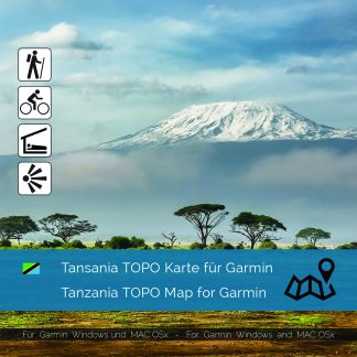 Tansania TOPO GPS Karte für Garmin jetzt im Shop kaufen.
