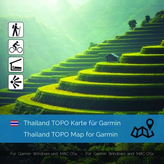 Thailand TOPO Karte für Garmin